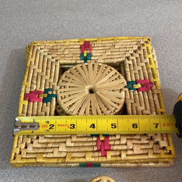 Vintage boho trivet lot - Picture 10 of 12